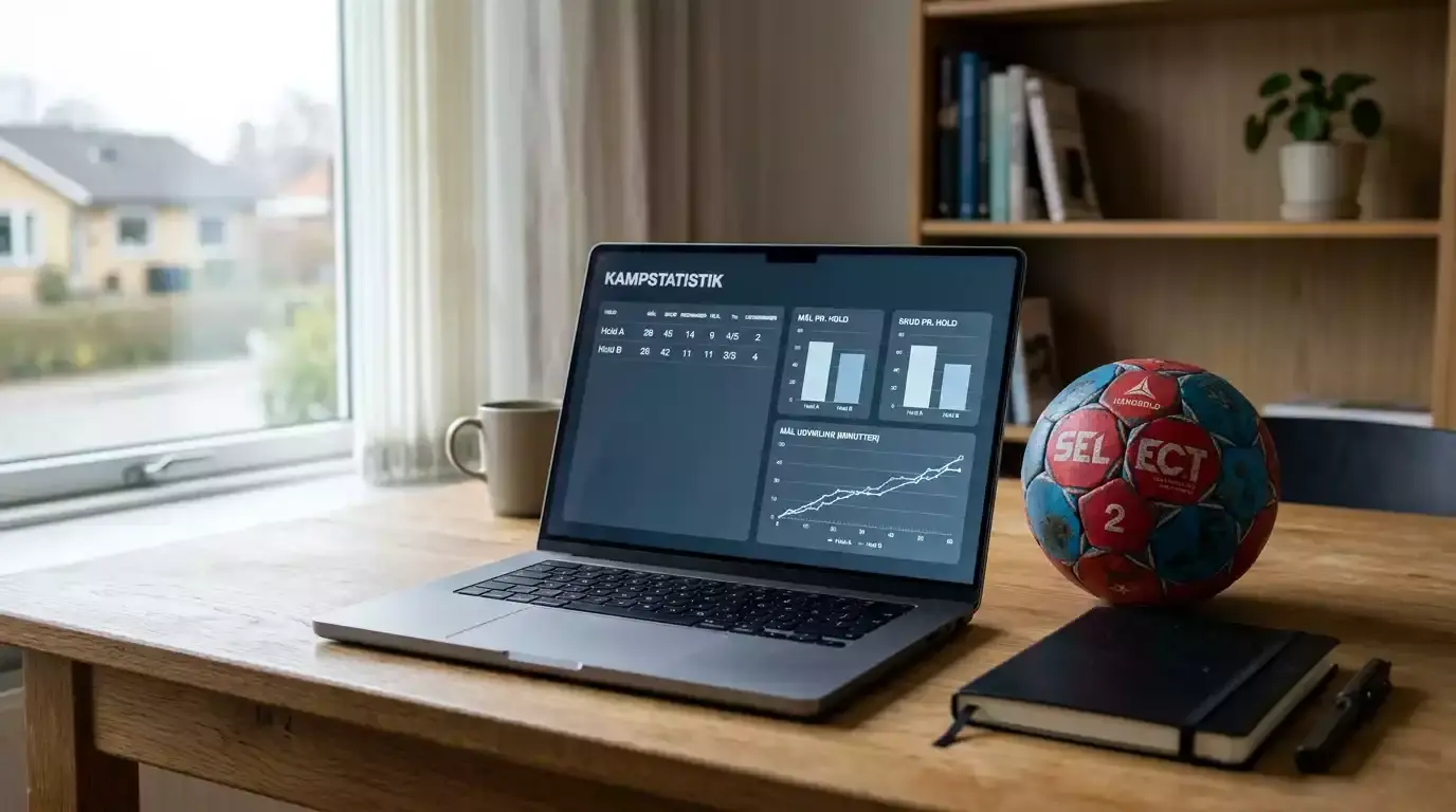 Håndbold statistik til betting med nøgletal for skud, redninger og tekniske fejl